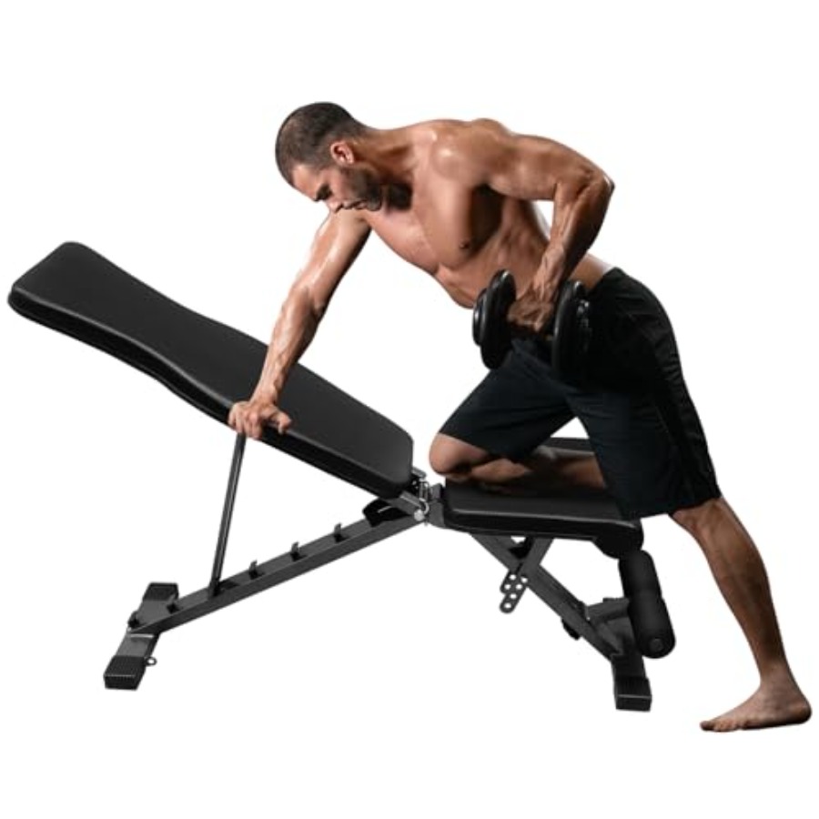 Bench Press Adjustable Incline - Banco de Pesas Ajustable para Ejercicios