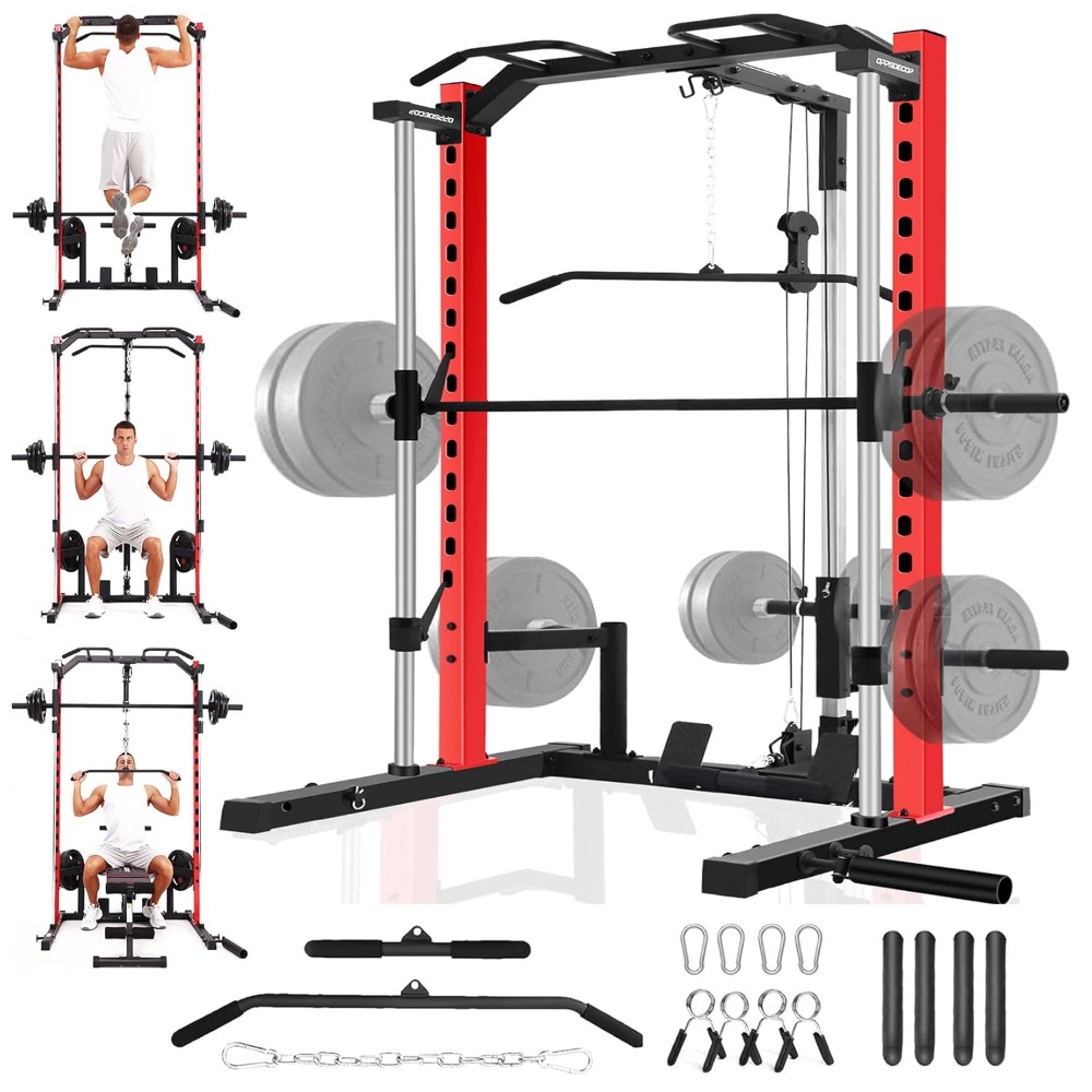 Smith Machine Home Gym Power Rack - Máquina Smith Todo en Uno con