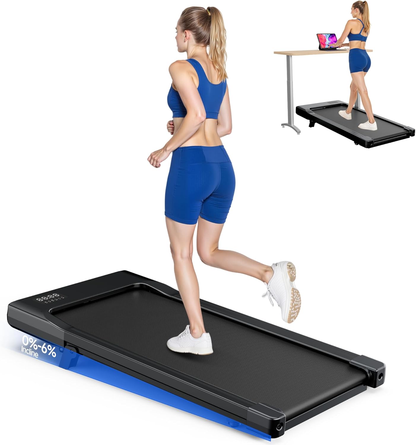 Treadmill Incline Home 3Hp - Caminadora compacta 3 en 1 para