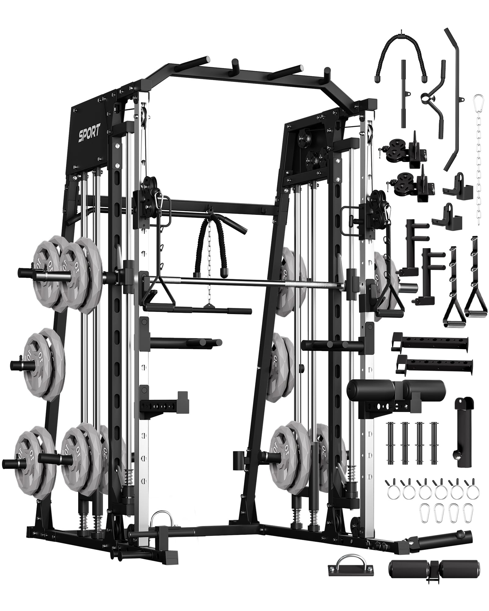 Smith Machine Home Gym Power Rack - Máquina Smith para Gimnasio en Casa