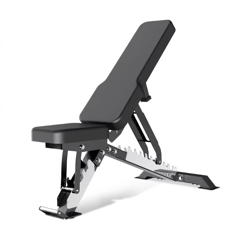 Bench Press Adjustable Incline - Banco de Pesas Metálico Comercial Plegable,