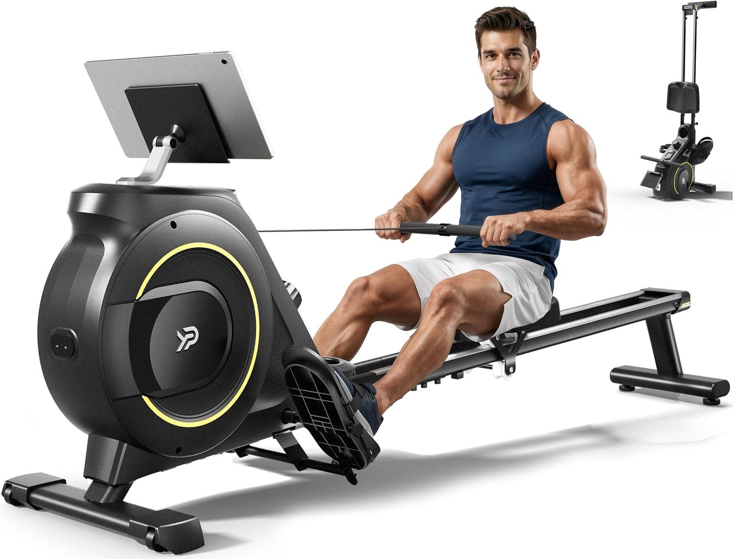 Rowing Machine Magnetic - Máquina de remo para uso doméstico,