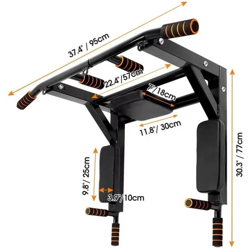 Pull Up Bar Wall Mounted - Barra de dominadas de pared para