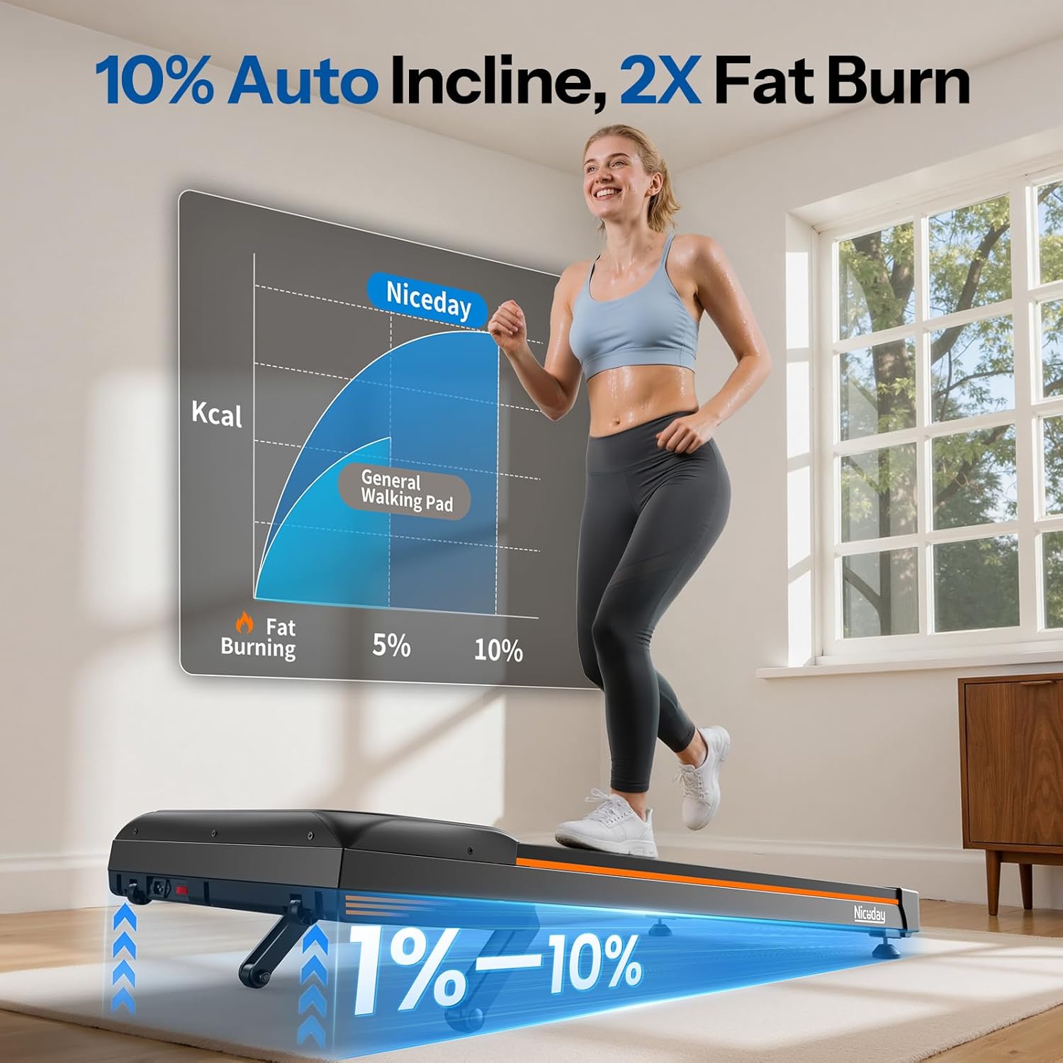 Caminadora para Debajo del Esc - Treadmill Incline Home 3Hp reseña y precio