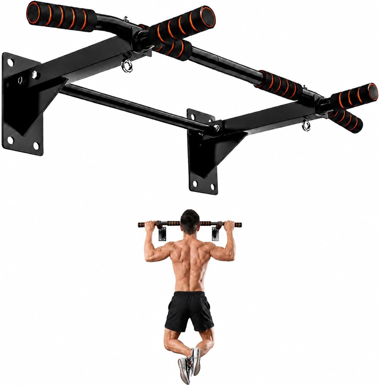 Barra de dominadas para gimnas - Pull Up Bar Wall Mounted reseña y precio