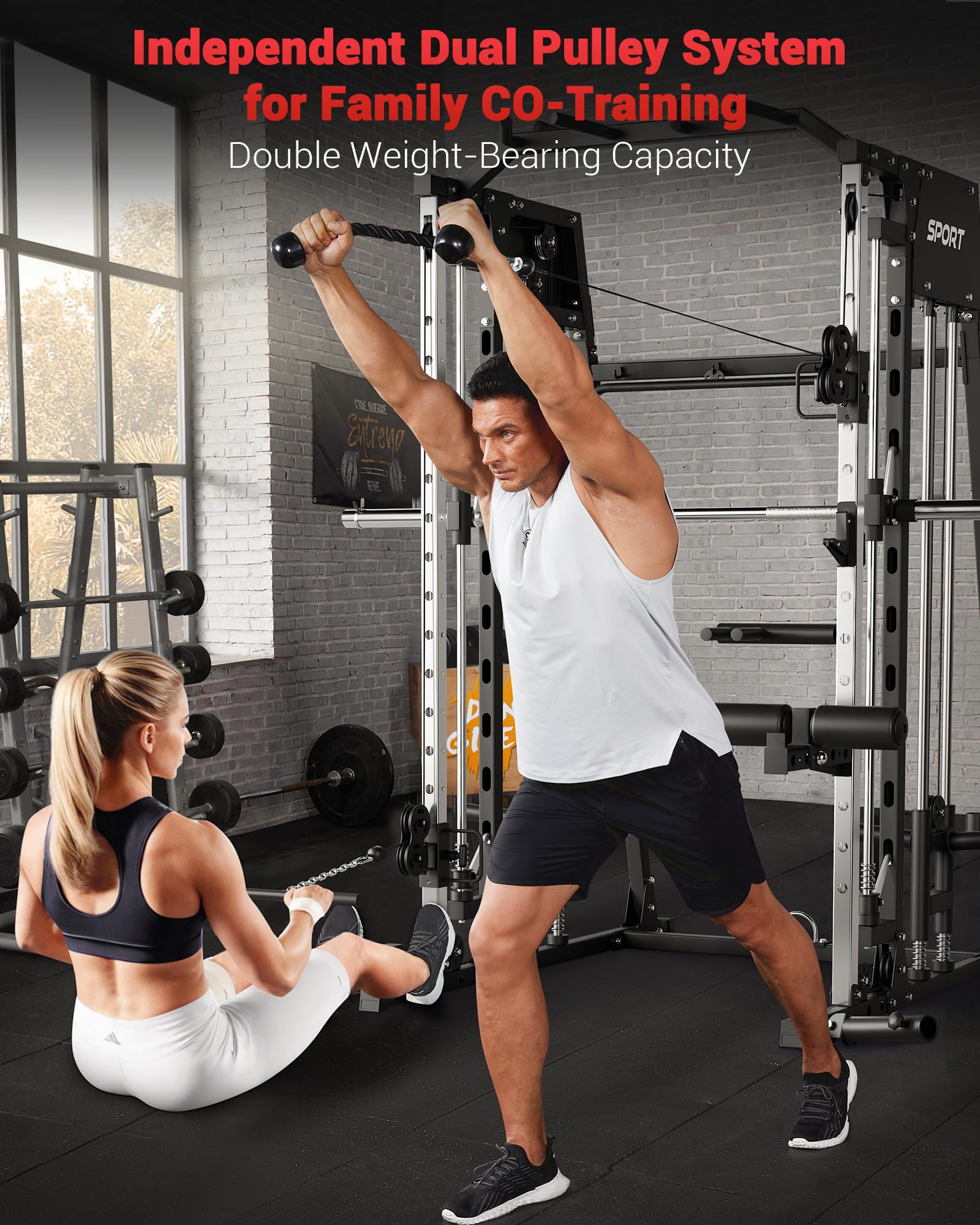 Máquina Smith para Gimnasio en - Smith Machine Home Gym Power Rack reseña y precio