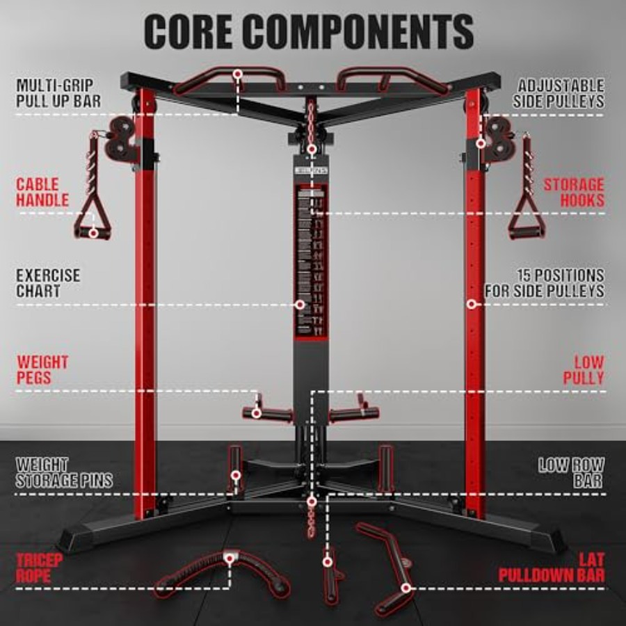 Máquina de gimnasio en casa co - Cable Crossover Machine Home reseña y precio