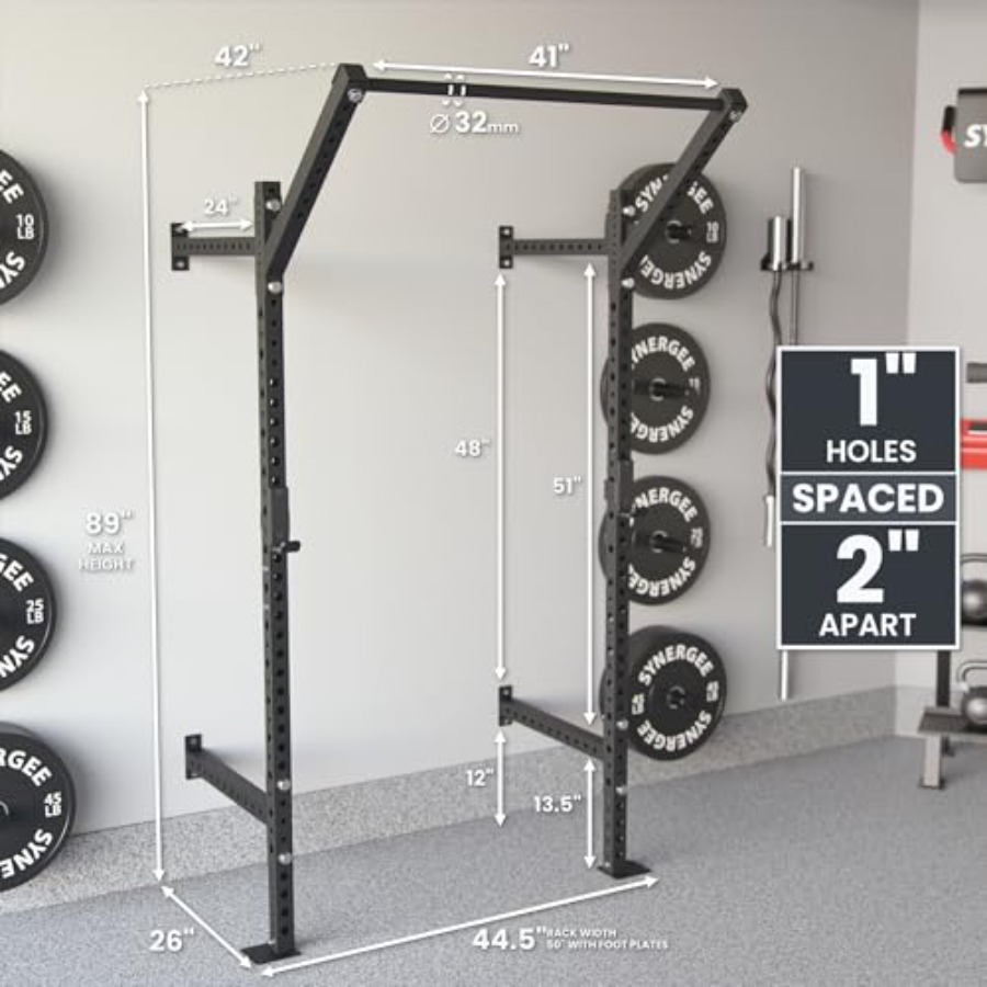 Soporte de sentadillas para mo - Pull Up Bar Wall Mounted reseña y precio