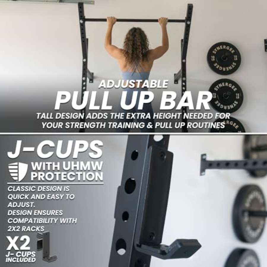 Soporte de sentadillas para mo - Pull Up Bar Wall Mounted reseña y precio