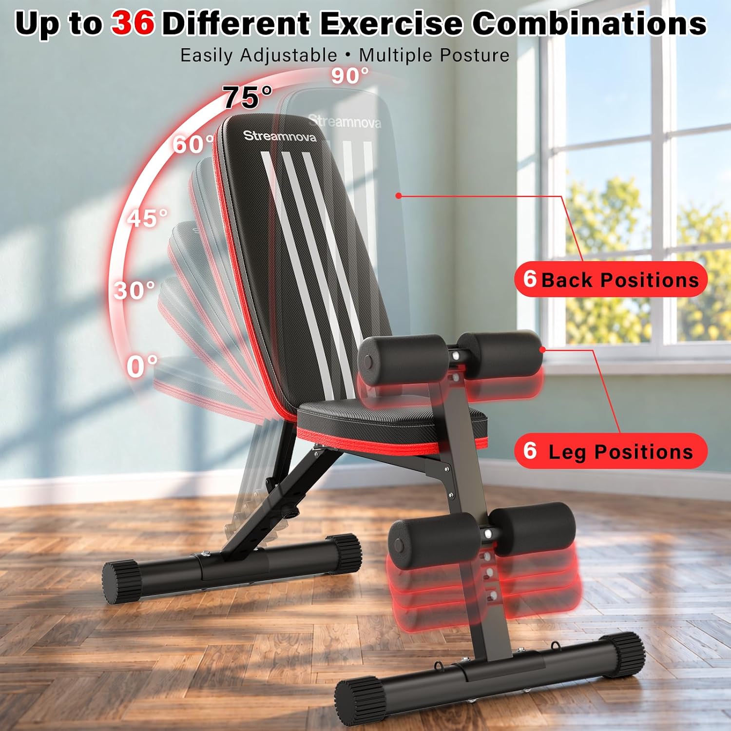 Banco de Pesas Plegable Ajusta - Bench Press Adjustable Incline reseña y precio