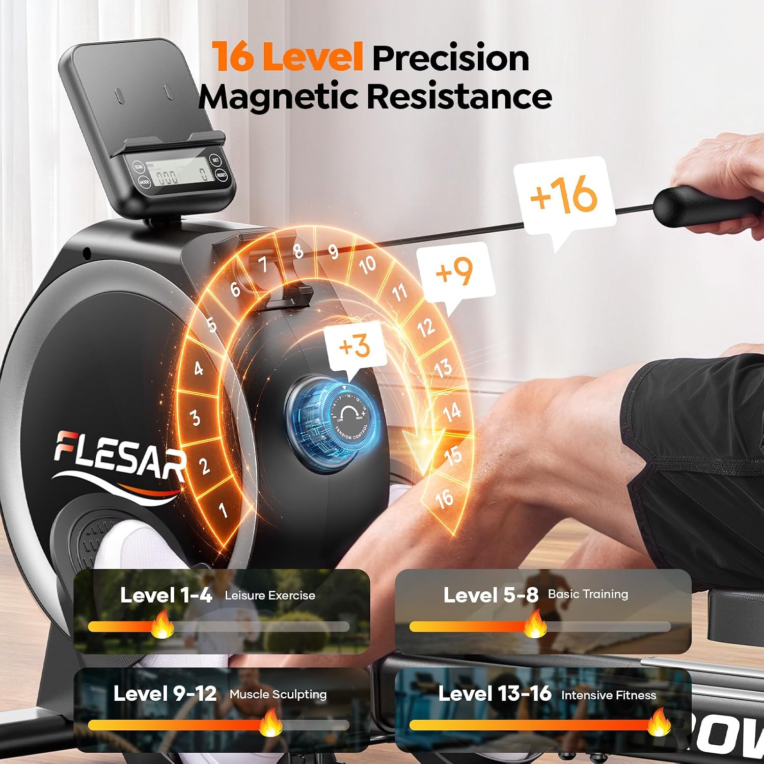 Máquinas de Remo para el Hogar - Rowing Machine Magnetic reseña y precio