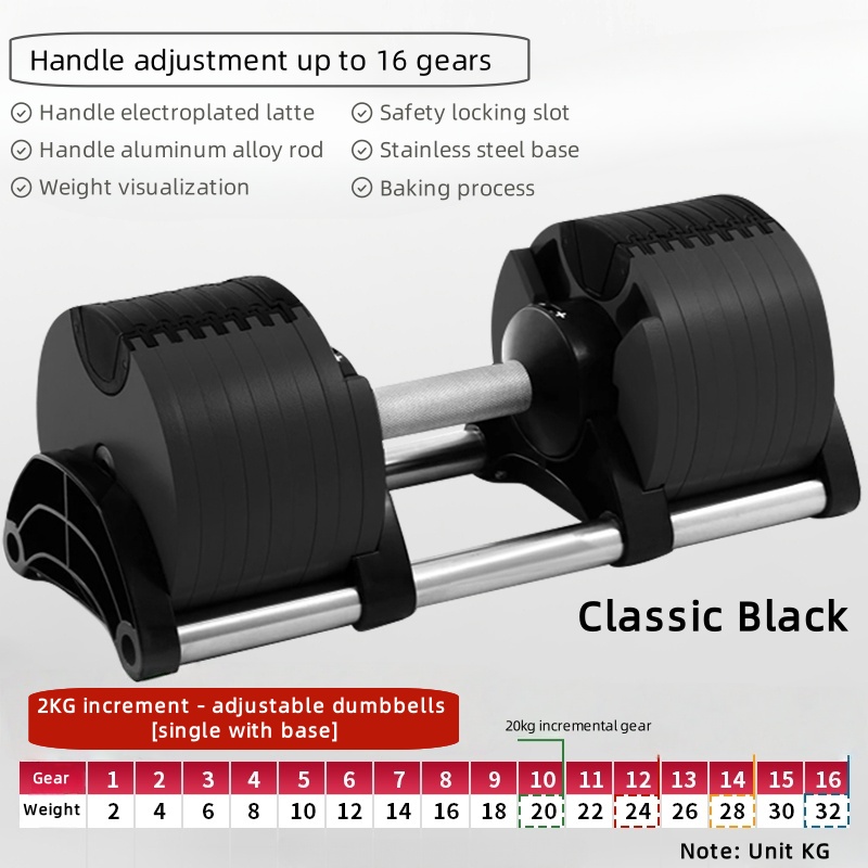 Mancuernas ajustables para el  - Adjustable Dumbbell 40Kg Pair reseña y precio