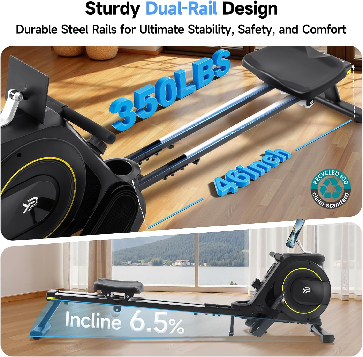 Máquina de remo para uso domés - Rowing Machine Magnetic reseña y precio