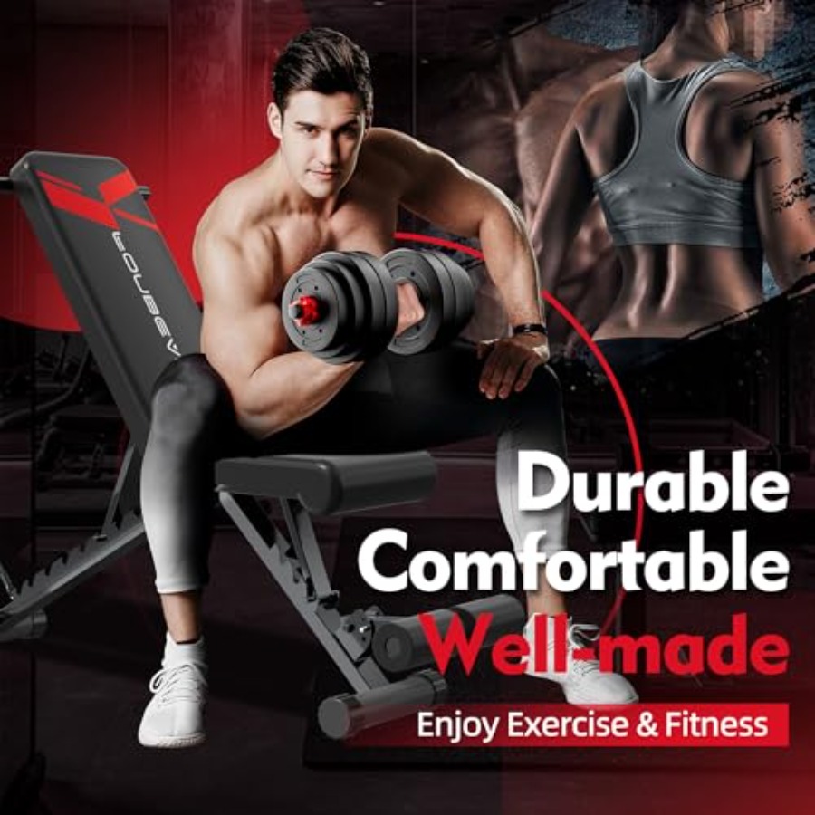 Banco de Pesas Ajustable 660LB - Bench Press Adjustable Incline reseña y precio