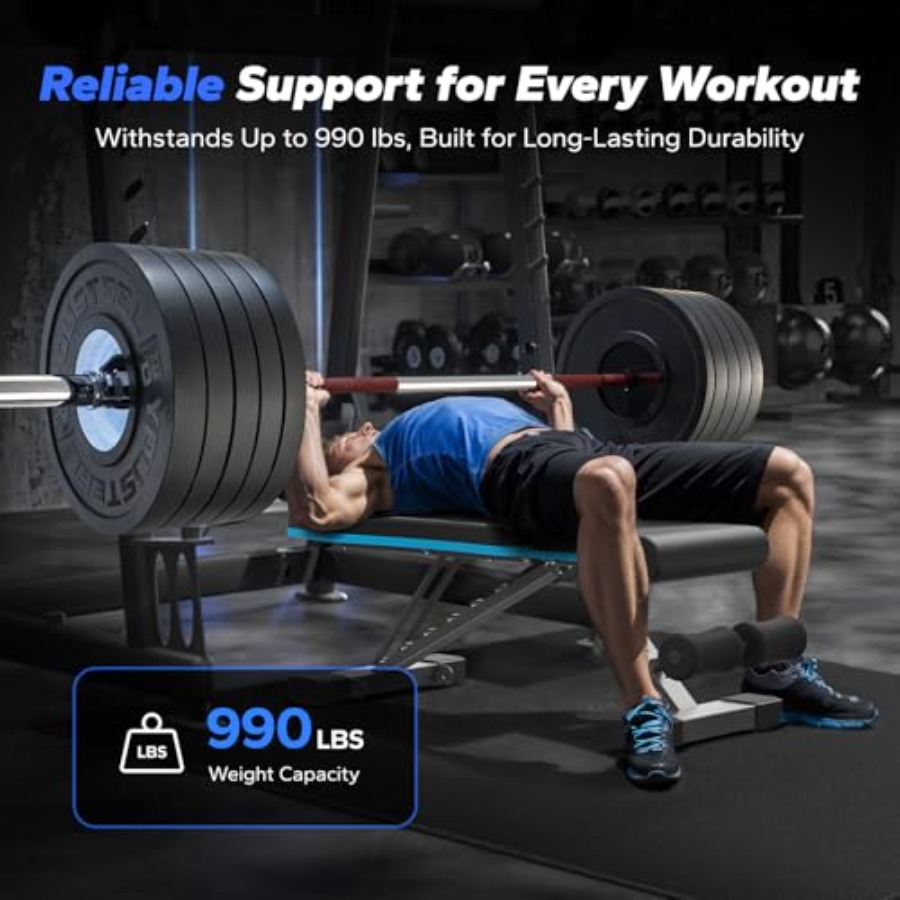 Banco de Pesas Plegable para G - Bench Press Adjustable Incline reseña y precio