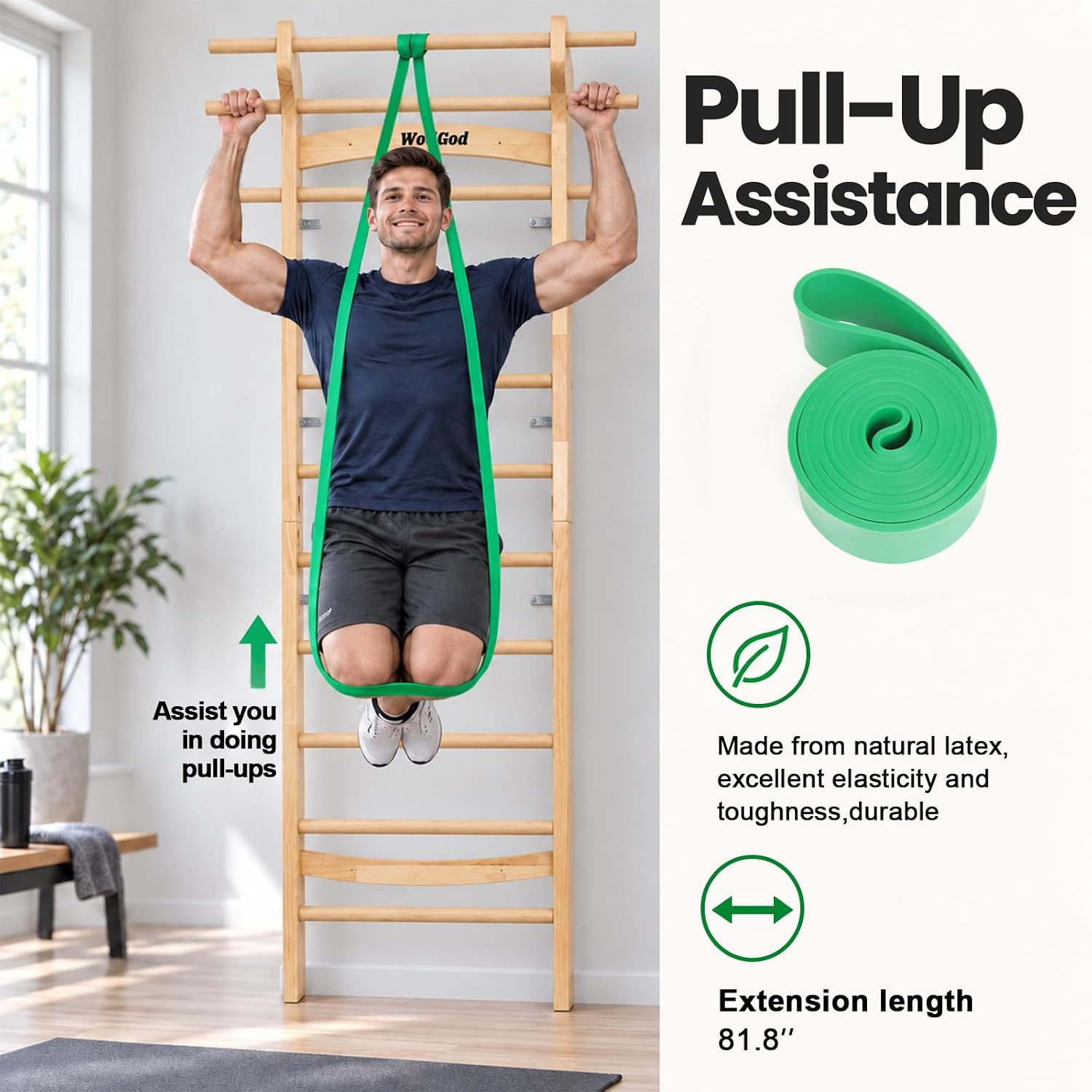 Barra de escalera sueca de mad - Pull Up Bar Wall Mounted reseña y precio