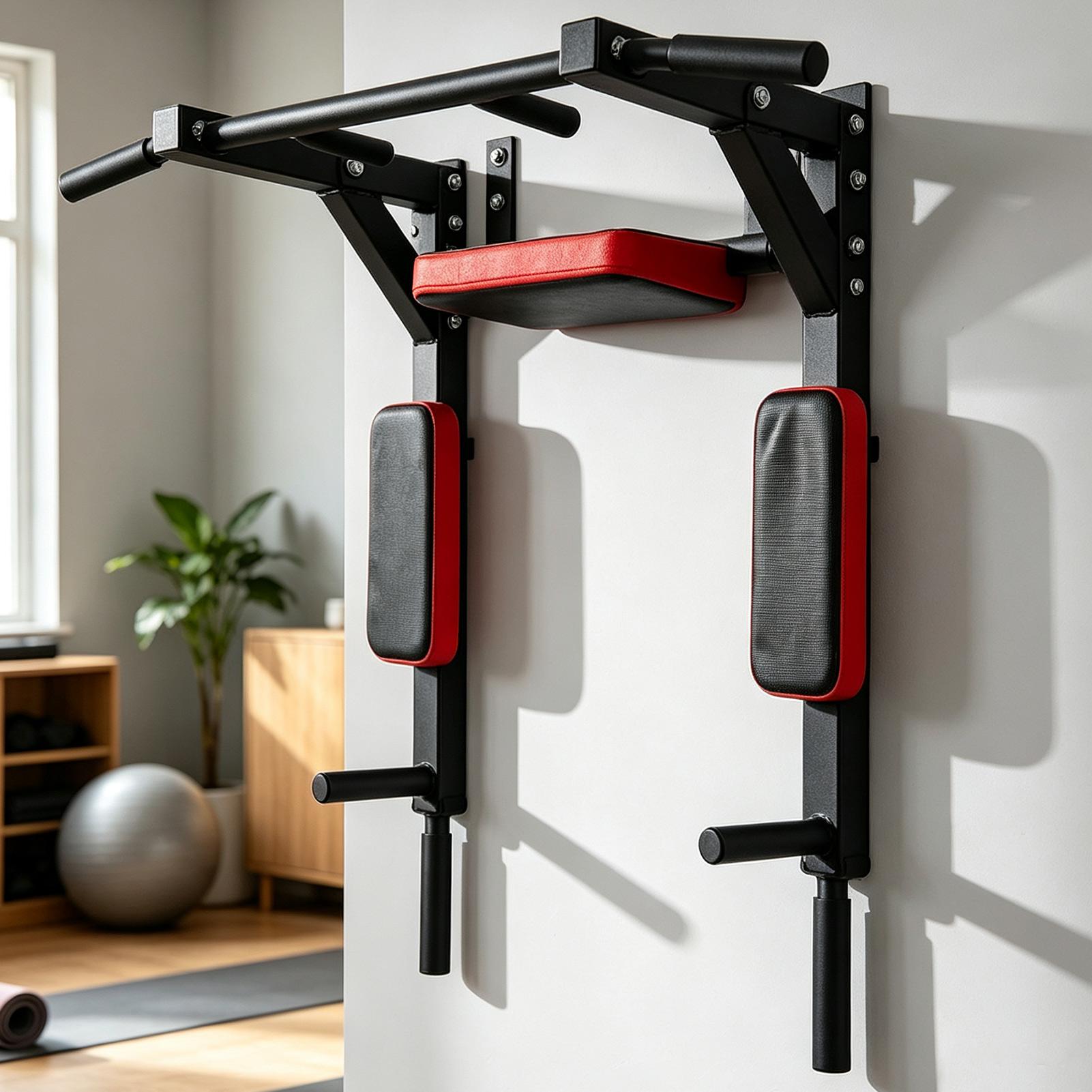 Barra de dominadas montada en  - Pull Up Bar Wall Mounted reseña y precio